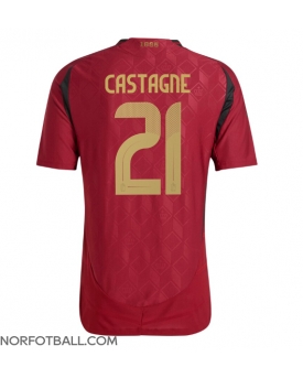 Billige Fotballdrakt Belgia Timothy Castagne #21 Replika Hjemmedrakt EM 2024 Kortermet